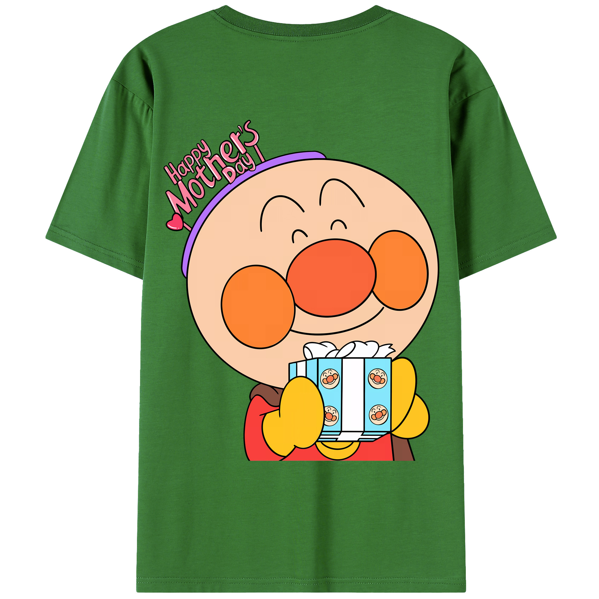 （画像用） アンパンマン Anpanman レディース半袖Tシャツ(バックプリント)